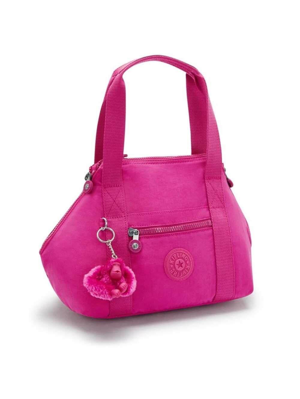 Kipling Art Mini Hot Pink Barbie Shoulder Y2K Tote Bag